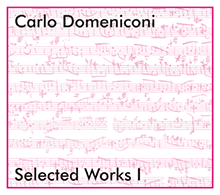Carlo Domeniconi CD Selected Works 1 Carlo Domeniconi CD Selected Works 1