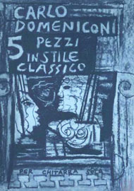 Carlo Domeniconi, Cinque Pezzi in Stile Classico sheet music cover