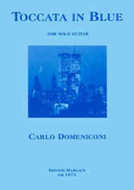 Carlo Domeniconi, Toccata in blue sheet music cover